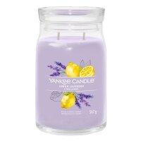 Yankee Candle Duftkerze im Glas (groß) LEMON LAVENDER - Kerze mit Brenndauer bis zu 150 Stunden