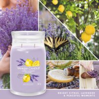 Yankee Candle Duftkerze im Glas (groß) LEMON LAVENDER - Kerze mit Brenndauer bis zu 150 Stunden