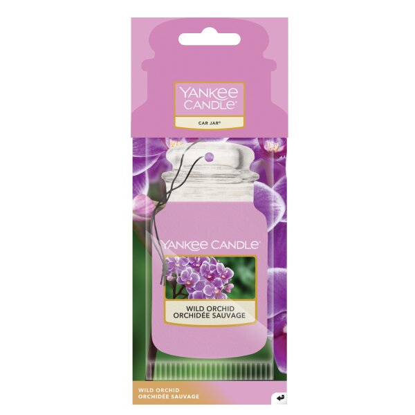 Auto Duft, Lufterfrischer WILD ORCHID - Yankee Candle Car Jar Paper, Raumduft, Autoduft