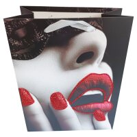 Kosmetik Geschenktüte Lippen Glitzer - Parfum Geschenktasche Freundin, Geschenkverpackung Valentinstag