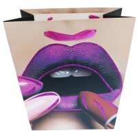 Kosmetik Geschenktüte Lippen Glitzer - Parfum Geschenktasche Freundin, Geschenkverpackung Valentinstag