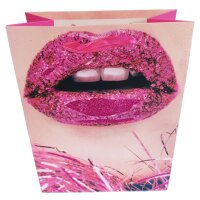 Kosmetik Geschenktüte Lippen Glitzer - Parfum Geschenktasche Freundin, Geschenkverpackung Valentinstag