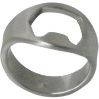 Flaschenöffner Ring 20 mm aus Edelstahl - Bieröffner, Flaschen Bier Öffner, Mitbringsel, Partyspiel, Grillparty, Geburtstagsfeier