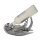Flaschenhalter Papagei, silber - Skulptur Vogel, Wein Flaschen Halter Karibik, exotische Geschenkidee