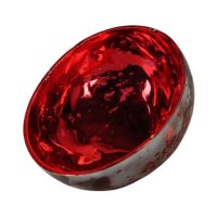 Glas Schwimmschale rund rot, D: 7,5 cm - Schwimmkerzen,...