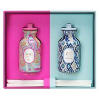 Geschenkset Raumduft ipuro X IBIZA + MYKONOS 2x50 ml - Duftstäbchen, Keramik Verdunster, Diffuser, Raum Duft