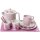 Kindergeschirr Tee Set 12-teilig von Sebra aus Melamin - Puppen Geschirr, Mädchen, Puppe, Rollenspiel
