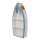 Bootsregal maritim weiss mit Fischen H:42 cm **B-WARE** - Badezimmerregal, Holzregal, Schiff, Shabby Look