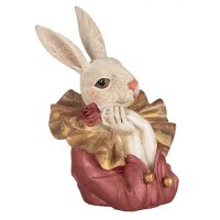 Deko Büste Kaninchen beige-rosa 11x17 cm -...