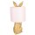 Tischleuchte Lampe Kaninchen Hase Gold / Rosa 20x43 cm - Wohnzimmerlampe, Dekolampe Ostern, Leselampe, Tischlampe, Hasen Lampe, Landhausstil