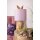 Tischleuchte Lampe Kaninchen Hase Gold / Rosa 20x43 cm - Wohnzimmerlampe, Dekolampe Ostern, Leselampe, Tischlampe, Hasen Lampe, Landhausstil