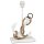 Tischleuchte Lampe Anker beige H:37 cm - Lampensockel, Nachttischlampe, Dekolampe, Leselampe, maritime Deko, Tischlampe