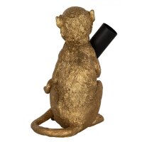 Tischleuchte Lampe Affe gold 12x17 cm - Wohnzimmerlampe, Dekolampe Tier, Leselampe, Tischlampe, Affen Lampe, Tierlampe