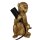 Tischleuchte Lampe Affe gold 12x17 cm - Wohnzimmerlampe, Dekolampe Tier, Leselampe, Tischlampe, Affen Lampe, Tierlampe