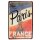Blechschild Paris Frankreich Eiffelturm Retro Vintage 20x30 cm - Metall Schild, Nostalgie Deko Schild, Wandtafel, Textschild