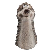 Zaunhocker Igel H:18 cm aus Keramik - Zaun Deko Garten,...