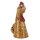 Zaunhocker Huhn braun H: 17 cm aus Keramik - Zaun Deko Garten Henne, Tierfigur Pfostenhocker, Zaunfigur, Gartendeko, Zaunstecker