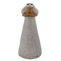 Zaunhocker Ente H: 21 cm aus Keramik - Zaun Deko Garten...