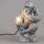Tischleuchte Lampe Affe Schimpanse silber H:41 cm - Wohnzimmerlampe, Dekolampe Tier, Leselampe, Tischlampe, Affen Lampe, Tierlampe