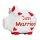 KCG Sparschwein Just Married aus Keramik - Spardose Hochzeit, Jubiläum, Sparbüchse, Geldbüchse, Trauung, Heirat, Geldgeschenk