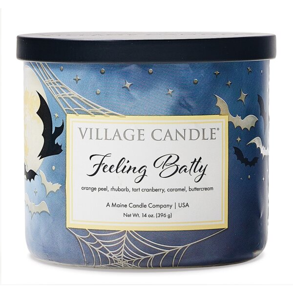 Village Candle Duftkerze im Glas (medium) Feeling Batty - Luminary Bowl - Kerze mit 3-Docht Technologie