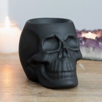 Duftlampe Ölbrenner Totenkopf - Wachswärmer Halloween, Verdunster, Duftlampe, Aromalampe für Duftöl und Duftwachs, Deko