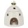 Duftlampe Ölbrenner Bienenstock, weiss - Wachswärmer Biene, Verdunster, Duftlampe Bienen, Aromalampe für Duftöl und Duftwachs, Deko