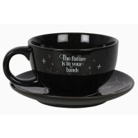 Tee Set Tea-for-one - Teekanne und Teetasse im Wahrsager Design - Keramik Tee Tasse Hexe, Halloween, Tee Becher Kanne Astrologie