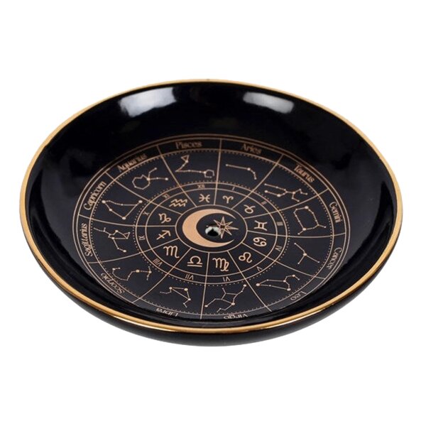 Weihrauchschale Astrologie Rad Räucherstäbchenhalter D:9 cm - Halloween Hexe, Räucherstäbchen Weihrauch, Sternzeichen, Räucherkegel Meditation