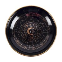 Weihrauchschale Astrologie Rad Räucherstäbchenhalter D:9 cm - Halloween Hexe, Räucherstäbchen Weihrauch, Sternzeichen, Räucherkegel Meditation