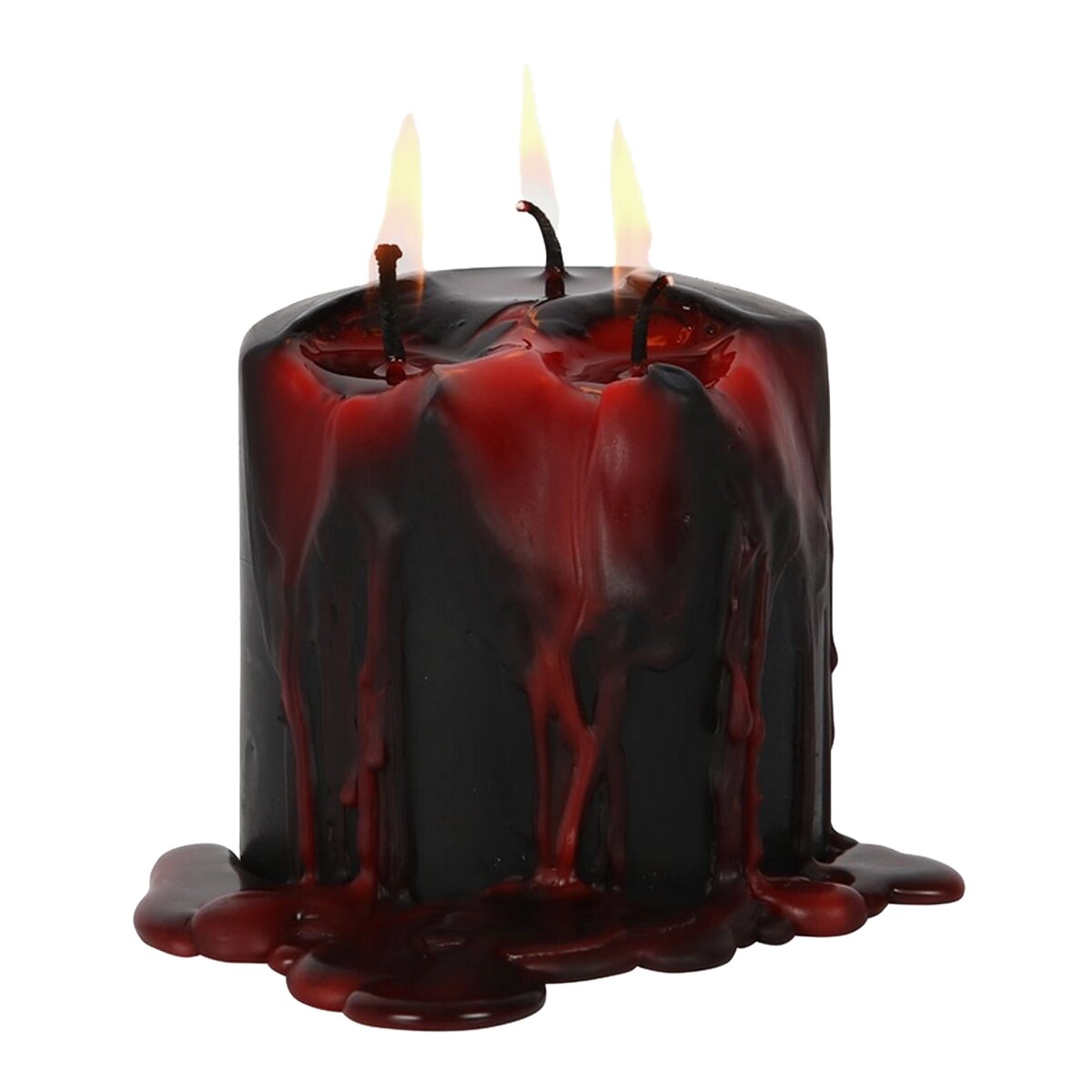 Gothic Vampirblut Stumpenkerze H:7,5 cm- Halloween Vampir Kerze mit B, 11,99 €