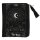 Tarotkarten Tasche Samtbeutel "The Moon" mit Reißverschluß für Orakelkarten Decks und andere mystische Schätze - Astrologie, Orakel, Wahrsagerei, spirituelle Meditation, Energiekarten