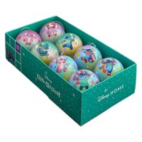 Baumkugel Set Stitch (8er Set) aus Disneys Lilo & Stitch -  Weihnachtskugel für Disney Fans , Baumschmuck, Christbaumkugel, Weihnachtsdeko