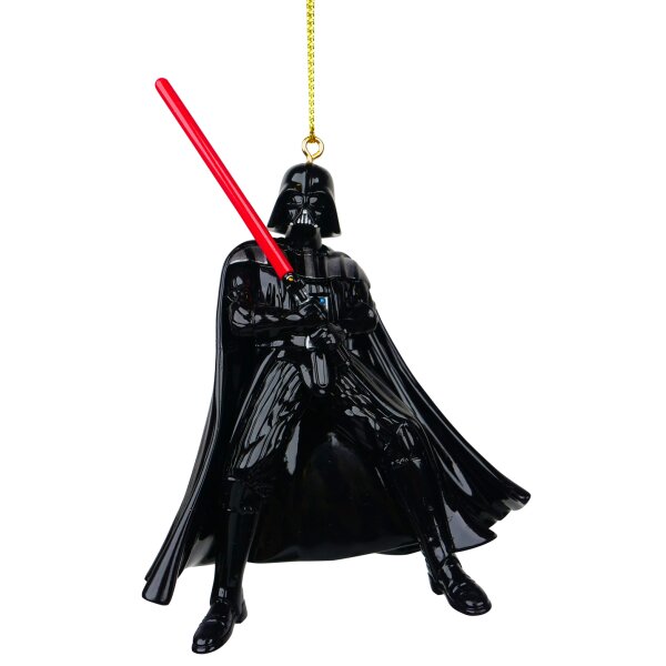 Baumschmuck Darth Vader mit Laserschwert aus Star Wars -  Weihnachtskugel für Star Wars Fans, Hänger, Christbaumschmuck, Weihnachtsdeko