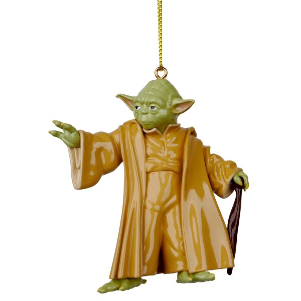 Baumschmuck Jedi Meister Yoda aus Star Wars -  Weihnachtskugel für Star Wars Fans, Hänger, Christbaumschmuck, Weihnachtsdeko