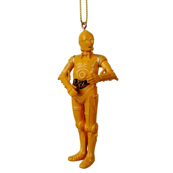 Baumschmuck Protokolldroide C-3PO aus Star Wars -  Weihnachtskugel für Star Wars Fans, Hänger, Christbaumschmuck, Weihnachtsdeko