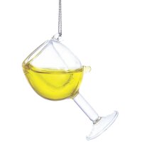 Baumschmuck Weisswein Glas mit beweglicher...