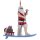 Baumschmuck Weihnachtsmann auf SUP mit Geschenken - Stand up Paddling Santa - Baumkugel, Weihnachtsdeko, Christbaumkugel