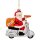 Baumschmuck Pizza Lieferservice Weihnachtsmann - Pizza Delivery Santa - Baumkugel Fast Food, Weihnachtsdeko Essen, Christbaumkugel