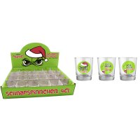 Schnapsglas Muffel Weihnachten (3er Set) - Schnaps Glas,...