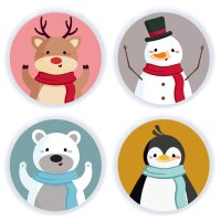 Taschenwärmer Winterfreunde (4er Set) -...
