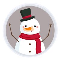 Taschenwärmer Winterfreunde (4er Set) -  Eisbär, Schneemann, Pinguin, Rentier -  Wichtelgeschenk, Handwärmer, Taschenheizkissen