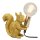Tischleuchte Lampe Eichhörnchen H:15 cm antik gold - Tier Tischlampe, Moderner Deko Stil, Tierleuchte Waldtiere
