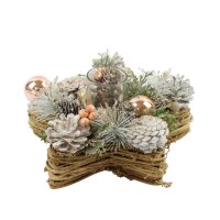 Adventsgesteck Sternlichter "Carnel" D:22 cm...