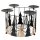 Kerzenhalter Adventskranz Winterwald D:20 cm aus Metall Schwarz Gold - Leuchterrondell, Adventsgesteck, Adventsleuchter, Weihnachtsdeko, Adventsdeko, Advent, Weihnachten