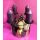 Kerzenhalter Adventskranz Winterwald D:20 cm aus Metall Schwarz Gold - Leuchterrondell, Adventsgesteck, Adventsleuchter, Weihnachtsdeko, Adventsdeko, Advent, Weihnachten