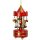 Baumschmuck Karussell aus Holz H:10 cm (2er Set) rot & weiss - Baumkugel Jahrmarkt, Weihnachtsdeko, Christbaumkugel, Weihnachten