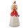Zaunhocker Huhn weiss H: 22 cm aus Keramik - Zaun Deko Garten Henne, Tierfigur Pfostenhocker, Zaunfigur, Gartendeko, Zaunstecker