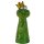 Zaunhocker Frosch mit Krone Froschkönig H: 24,4 cm aus Keramik - Zaun Deko Garten Frösche, Tierfigur Pfostenhocker, Zaunfigur, Gartendeko, Zaunstecker