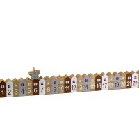 Holz Adventskalender Tagesanzeiger Winter Stadt mit...